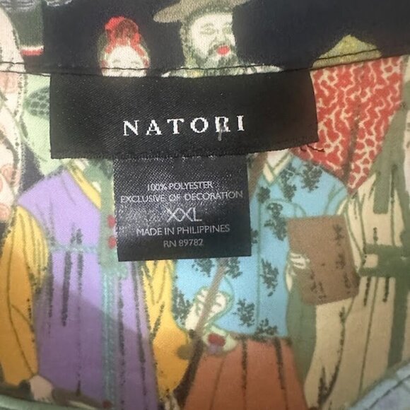 Natori Dynasty Mandarin Zip Caftan Dress XXL Art To Wear Loungewear Resort Wear - Picture 13 of 14